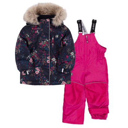 Habit de Neige 2 Pièces Rose - F24M248 - 4 à 10 ans