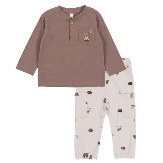 Pantalon et chandail  - Câlin d’ourson - F2559-06 - NB à 24 mois