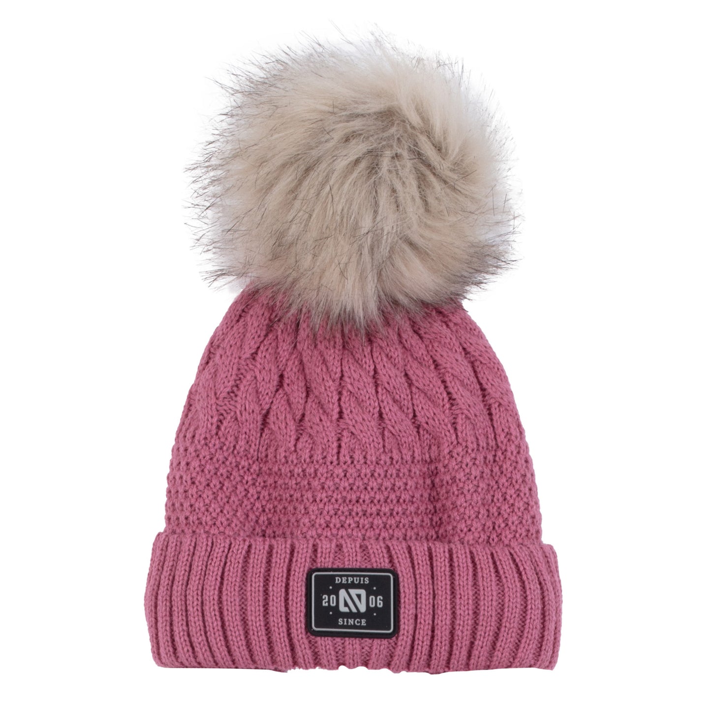 Tuque d’hiver - F25TU250 - Orchidée fumée - 7/14 ans
