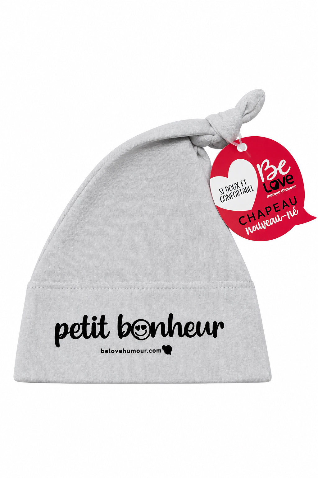 Chapeau de naissance - Petit bonheur - 2 choix de couleurs