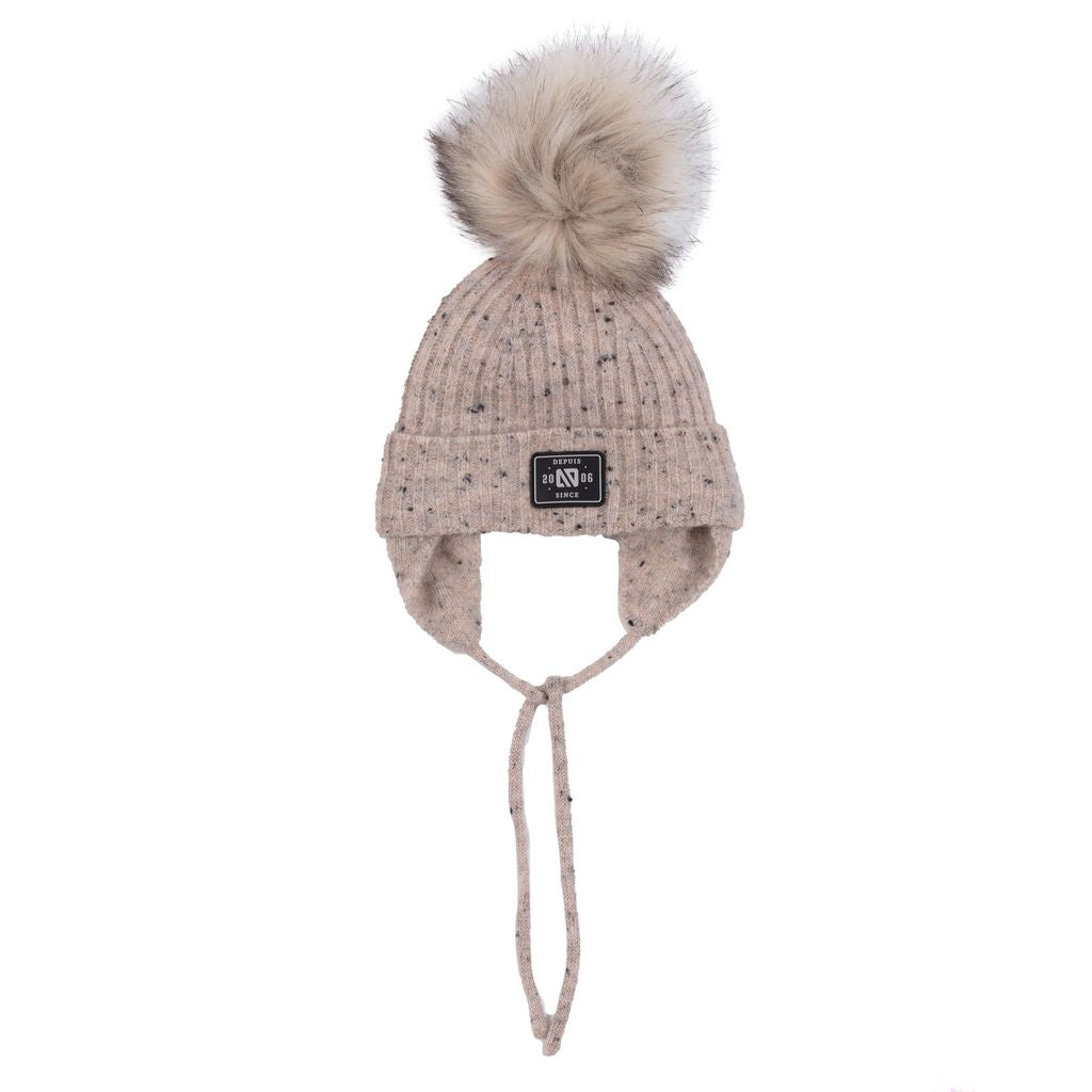Tuque d’hiver - F25TU500- shepra natural-  6 à 24 mois