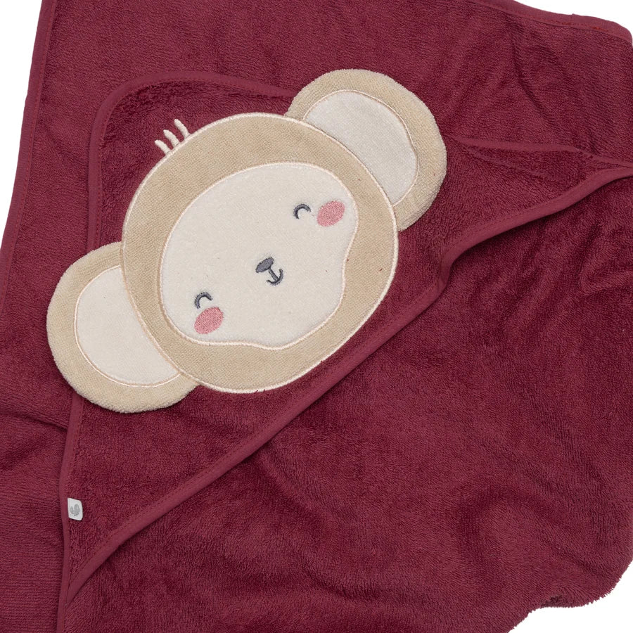 Serviette à capuchon pour bébé - Singe