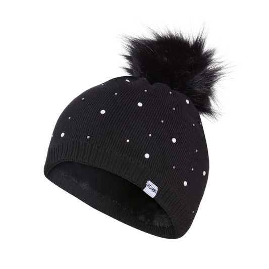 Tuque Flashy à pompon - Noir - Junior (7-10 ans)