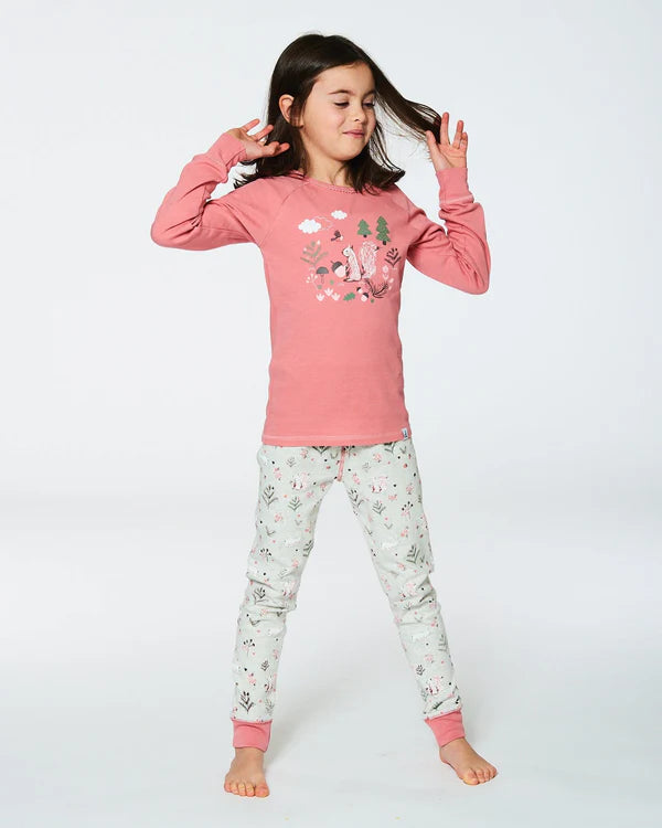 Pyjama 2 pièces en  coton organique F20PG12-057- 2 à 12 ans