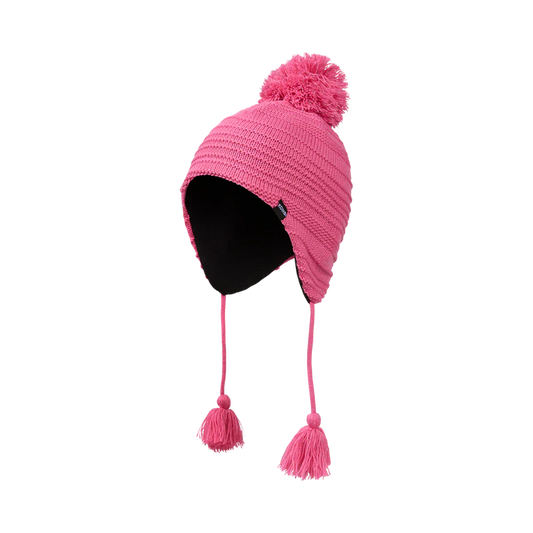 Tuque d’hiver à Pompom - Rose Barbie - 2 à 7 ans