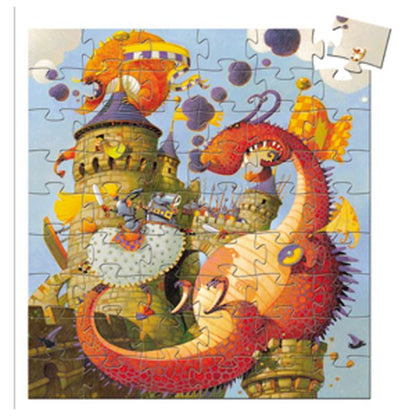 Puzzle silhouette / Vaillant et les dragons / 54 pcs