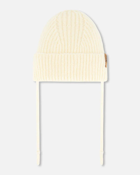 Tuque en tricot avec oreille - Blanc - G20ZW08-106 - 6 à 24 mois