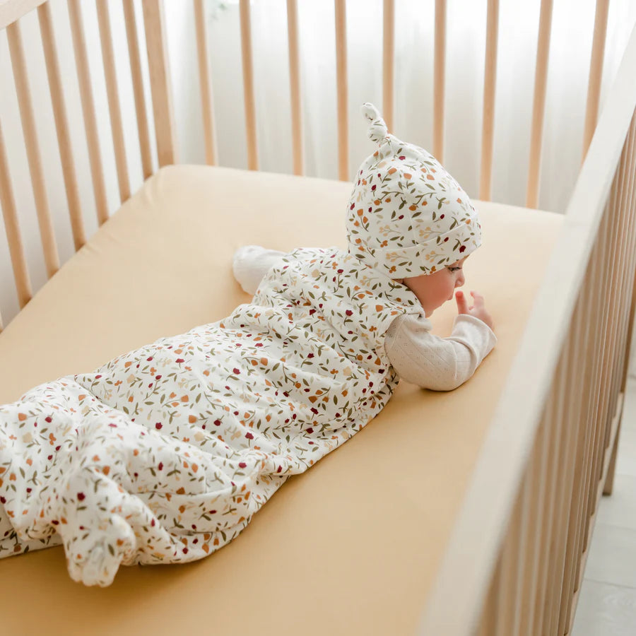 Sac de nuit matelassé en bambou - Floral (1.0 tog)