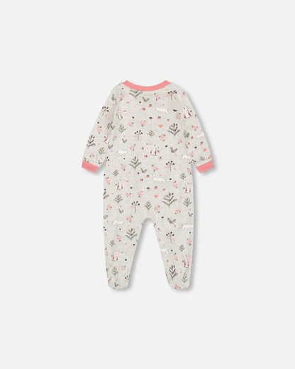 Pyjama 1 pièces en  coton organique F20PA70-057- 3 à 24 mois