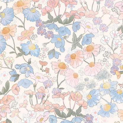 Couverture de mousseline de bambou - Jardin anglais