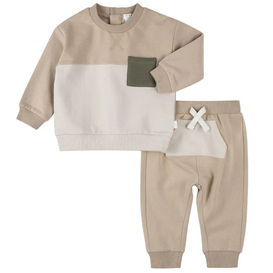 Ensemble 2 pièces chandail et pantalon - Sable - 3 à 24 mois