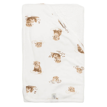 Serviette en bambou - Loutres
