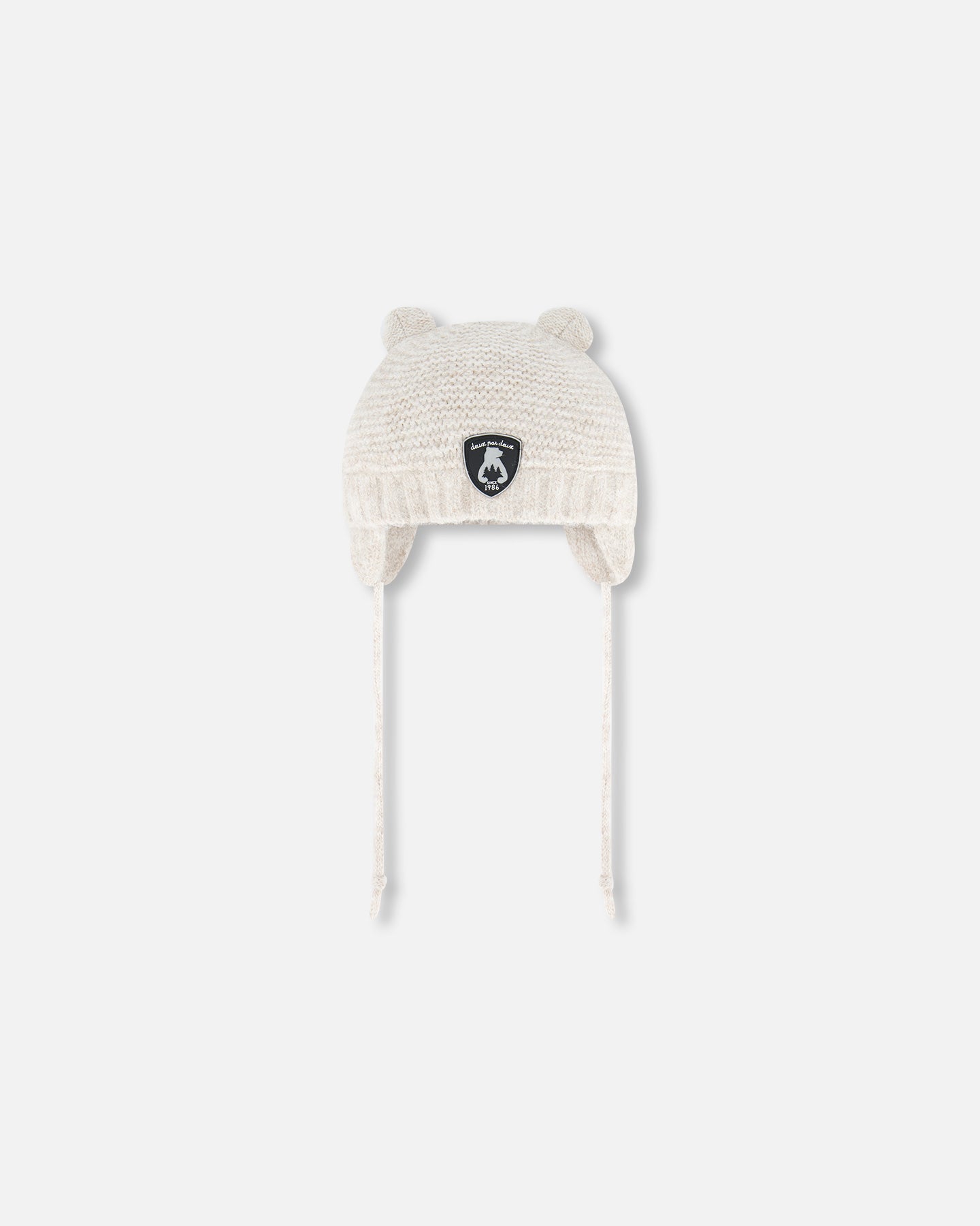 Tuque en tricot d’hiver avec oreille - Blanc - G10ZA03-106 - 3 à 24 mois