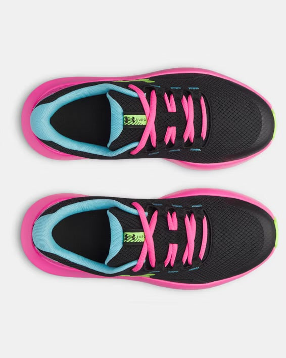 Chaussures de course UA Surge 4 - 3027108-005 - Noir/Rose - 4J à 6J