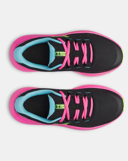 Chaussures de course UA Surge 4 - 3027108-005 - Noir/Rose - 4J à 6J