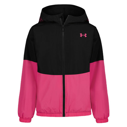 Manteau mi-saison -  25UJSJM06S-659 - Noir/Rose - 4 à 14 ans