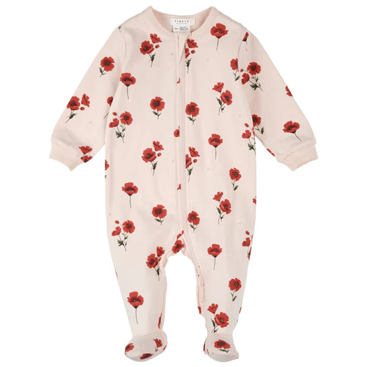Dormeuse à pieds - Floral - Nouveau-né à 12 mois