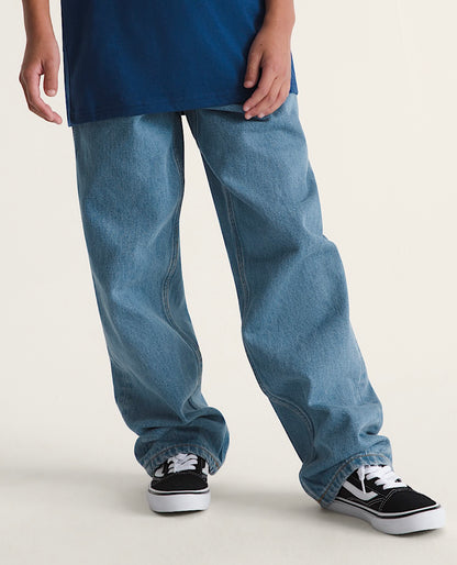 pantalon - CHECK-5 LOOSE DENIM PANT - Denim goncé -  8 à 14 ans
