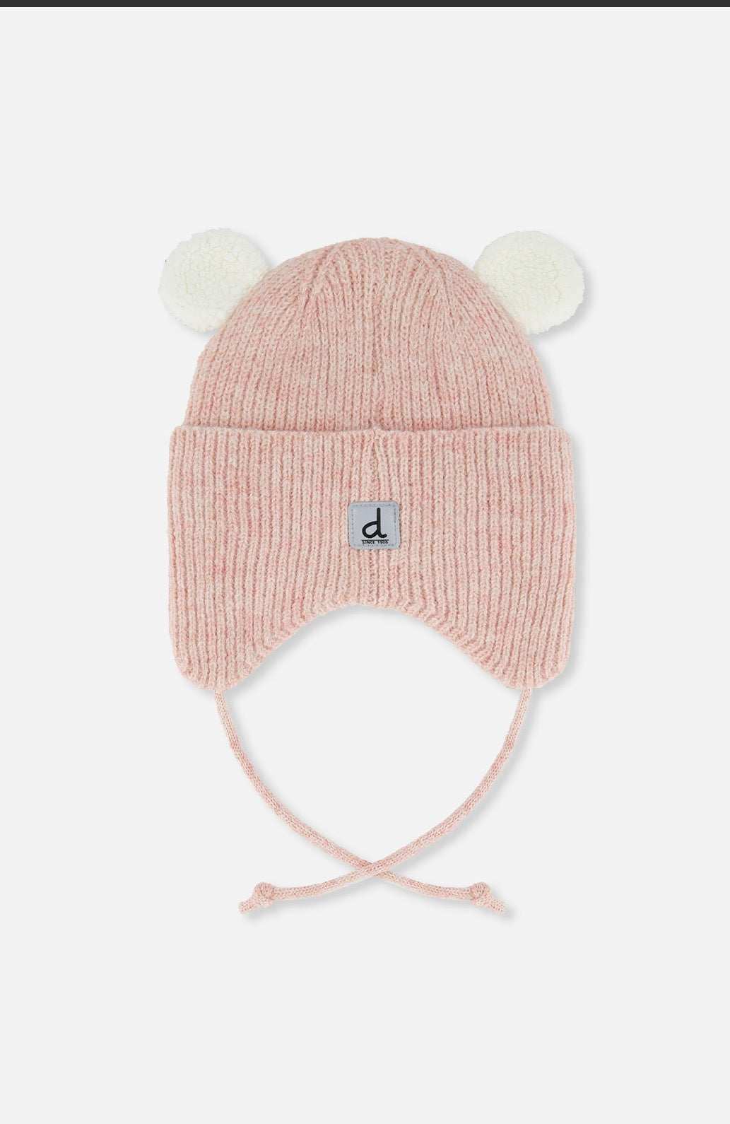 Tuque d’hiver en tricot avec oreilles J10ZA03-06220 - 3 mois à 3 ans