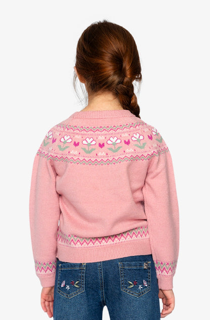 Chandail en tricot - J20KT32-06220 - Douce poésie - 2 à 10 ans