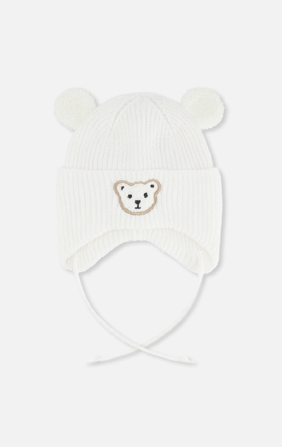 Tuque d’hiver en tricot avec oreilles J10ZA03-01880 - 3 mois à 3 ans