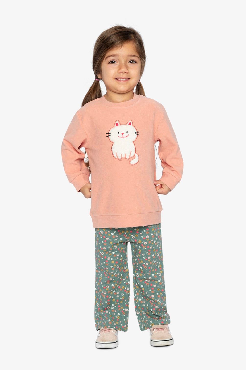 Ensemble Chandail et pantalon - J20E10-0860B - Petites moustaches - 2 à 8 ans