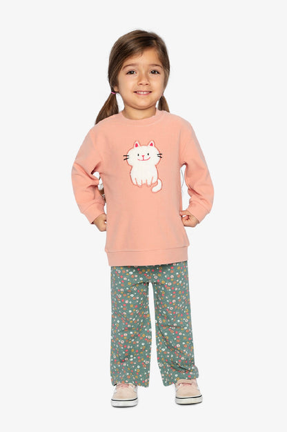 Ensemble Chandail et pantalon - J20E10-0860B - Petites moustaches - 2 à 8 ans