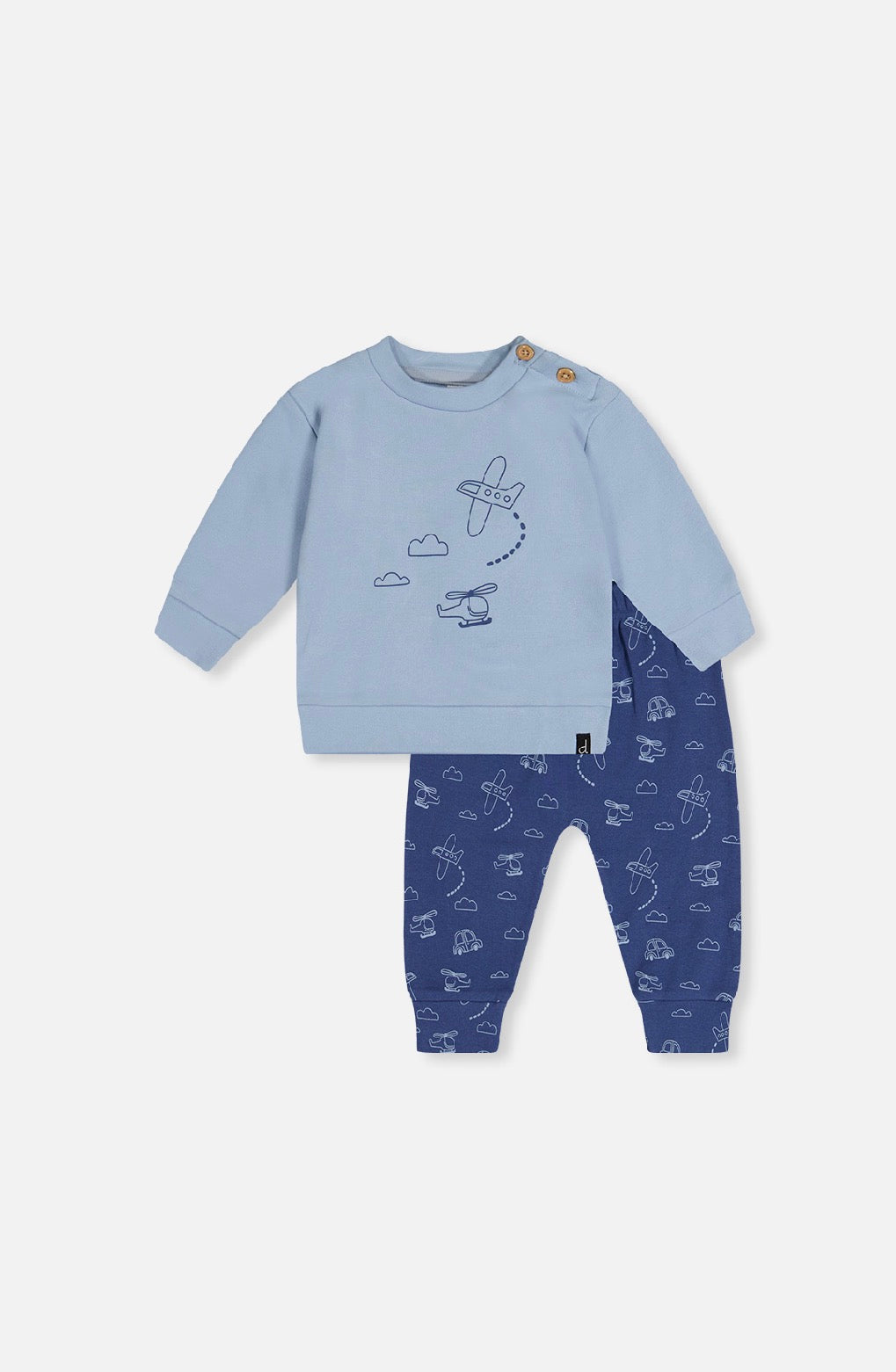 Ensemble chandail et pantalon - J20C10-04005 - Air & Asphalte - 3 à 24 mois