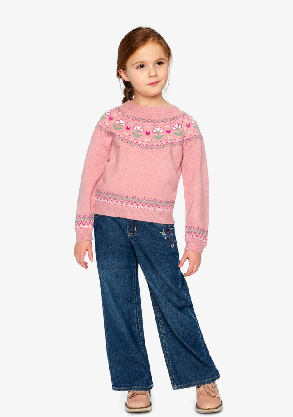 Chandail en tricot - J20KT32-06220 - Douce poésie - 2 à 10 ans
