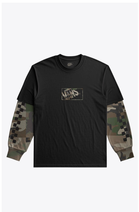 Chandail  à manches longues CAMO TWOFER - Noir/Camo -  8 à 14 ans
