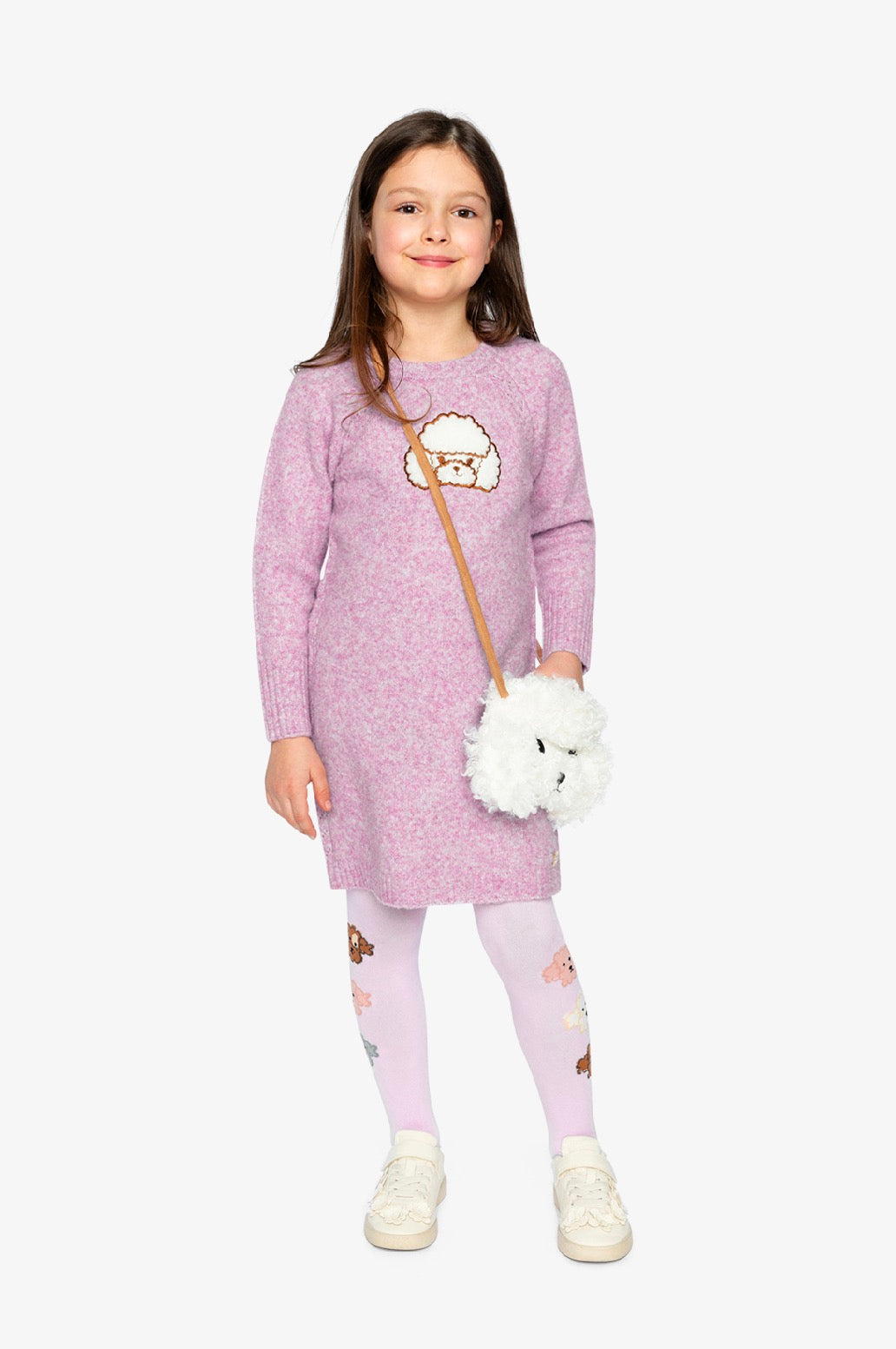 Robe en tricot - J20IT87-05180 - Chic caniche - 2 à 8 ans