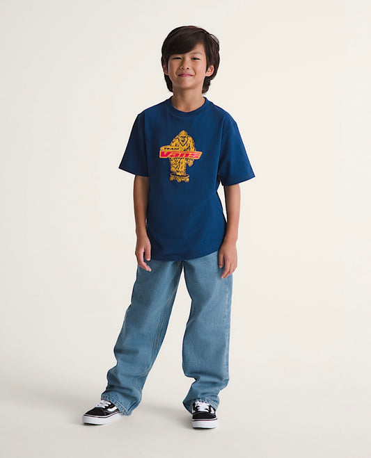 pantalon - CHECK-5 LOOSE DENIM PANT - Denim goncé -  8 à 14 ans