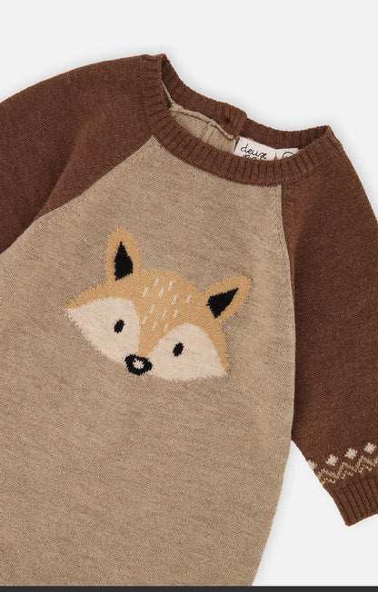 Barboteuse en tricot - J20DT40-01210 - Bébé des bois - 3 à 24 mois