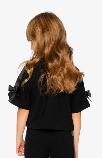 Chandail bi-matière - J20H72-09990 - Caramel noir - 2 à 10 ans