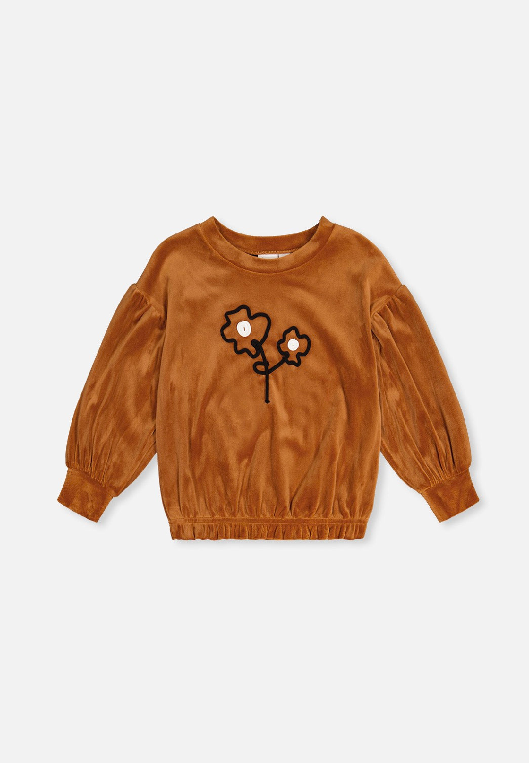 Chandail bi-matière - J20H71-09100B - Caramel noir - 2 à 10 ans