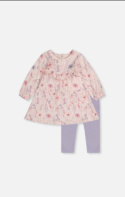 Ensemble tunique et legging - J20B10-2J235 - Chuchotis de fleurs - 3 à 24 mois
