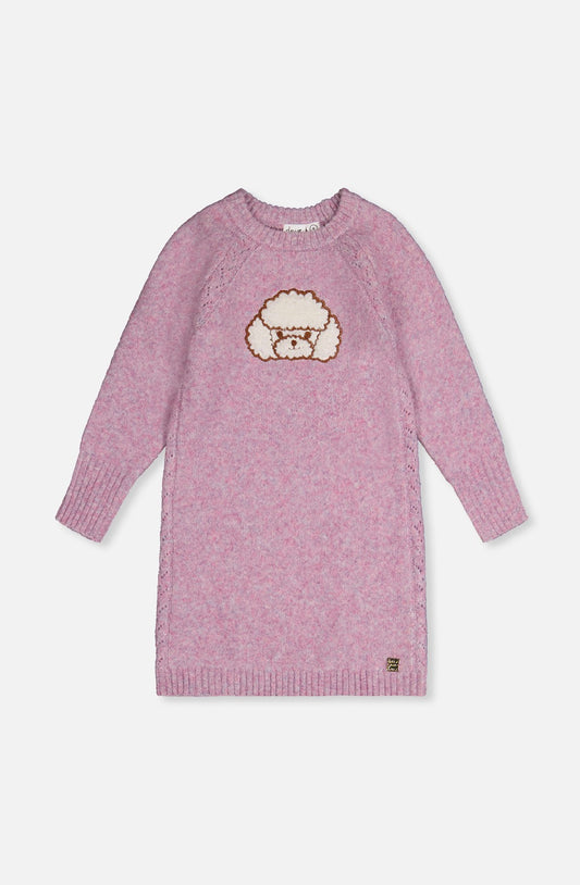 Robe en tricot - J20IT87-05180 - Chic caniche - 2 à 8 ans