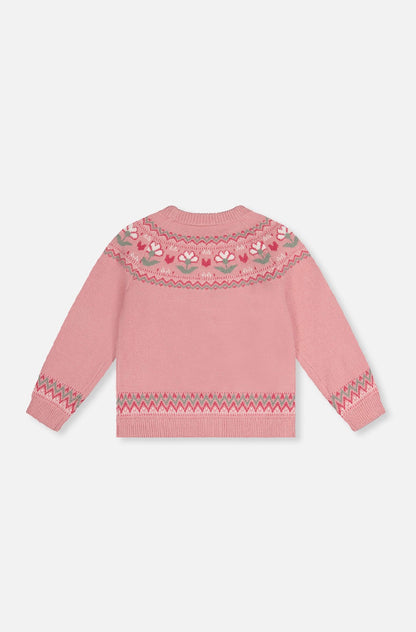 Chandail en tricot - J20KT32-06220 - Douce poésie - 2 à 10 ans