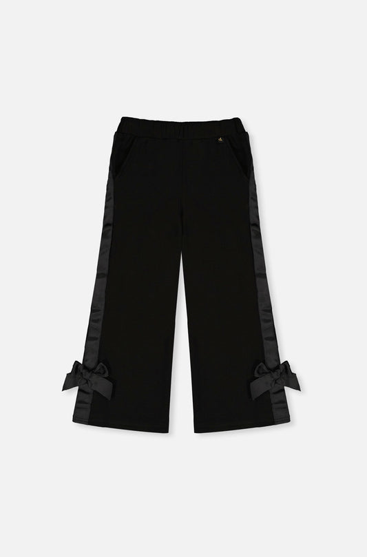 Pantalon jambes larges - J20H20-09990 - Caramel noir - 2 à 10 ans