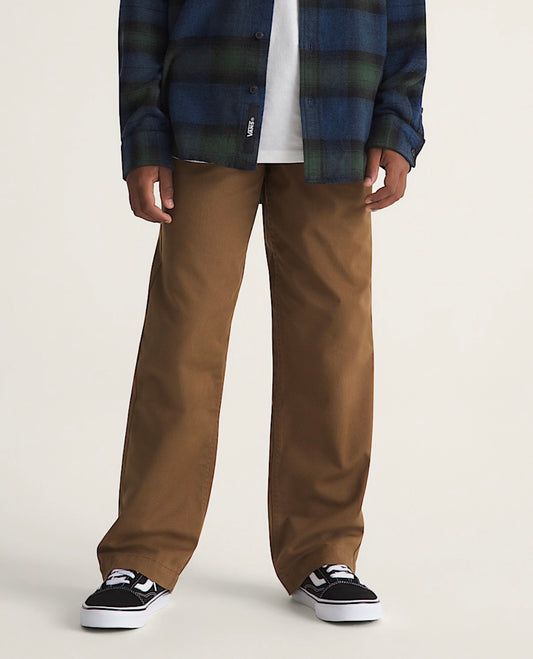 pantalon - Authentic Chino Loose - Brun -  8 à 14 ans