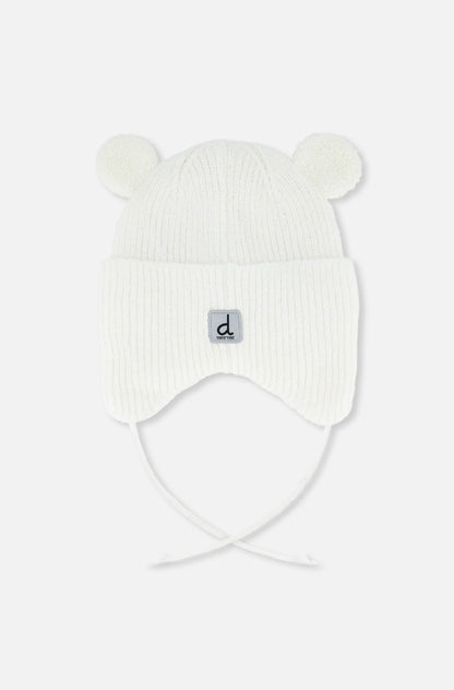 Tuque d’hiver en tricot avec oreilles J10ZA03-01880 - 3 mois à 3 ans