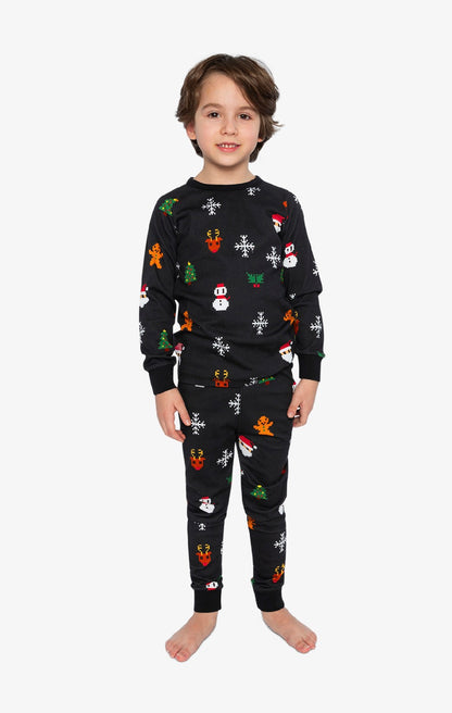 Pyjama J20PB10–C2J232-  Pixel xmas - 2 à 10 ans