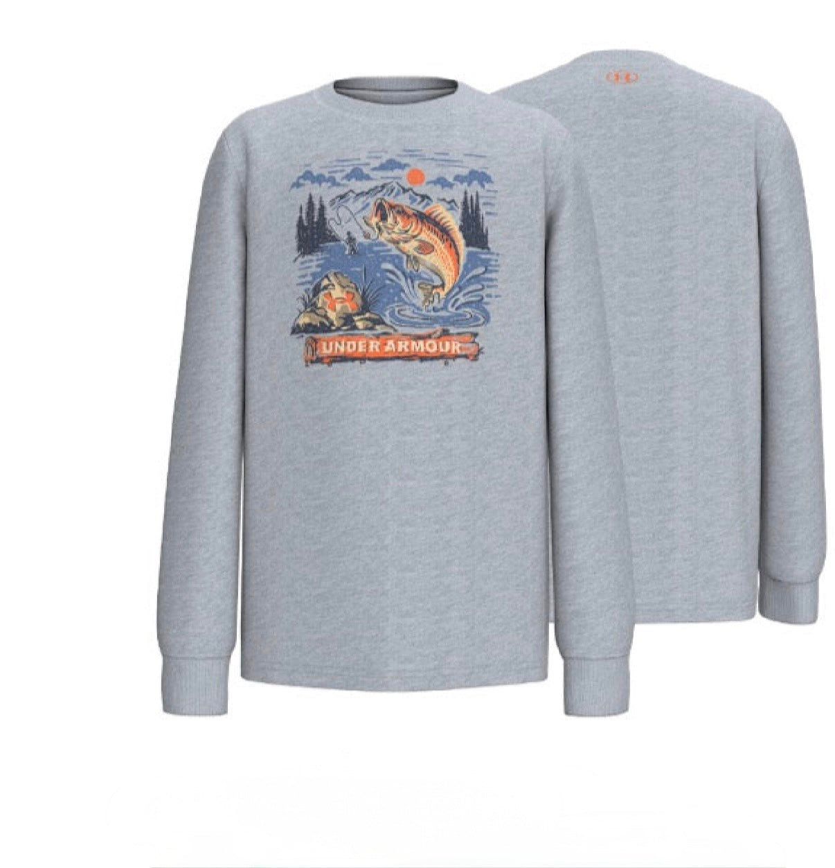 T-Shirt à manches longues - MOD GRAY HEATHER DUSTY CORAL - S à XL