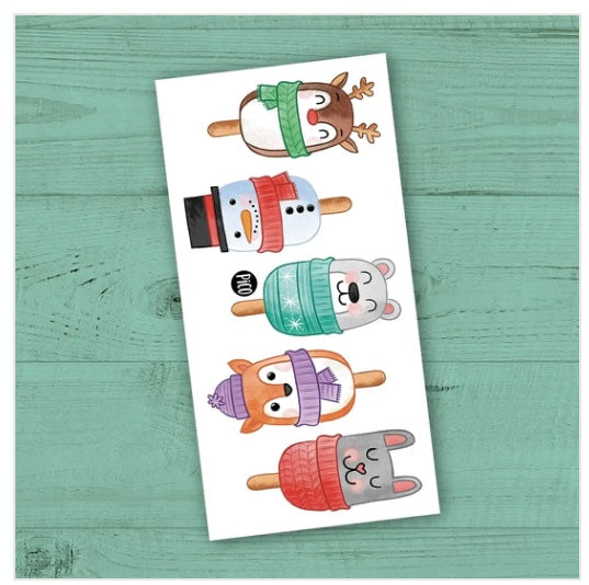 Tatouages  - Gâteaux popsicles de Noël