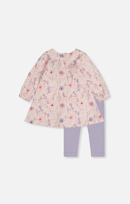 Ensemble tunique et legging - J20B10-2J235 - Chuchotis de fleurs - 3 à 24 mois