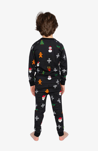 Pyjama J20PB10–C2J232-  Pixel xmas - 2 à 10 ans