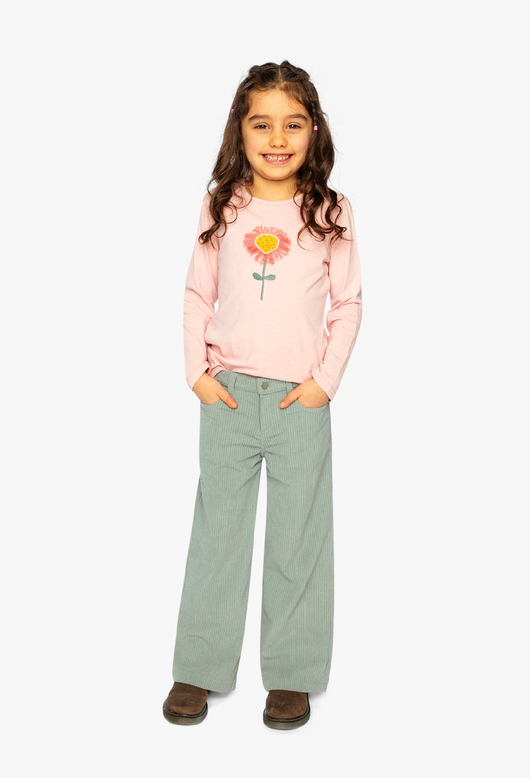 Pantalon jambes larges - J20YG21-03250 - Les essentiels filles - 2 à 10 ans