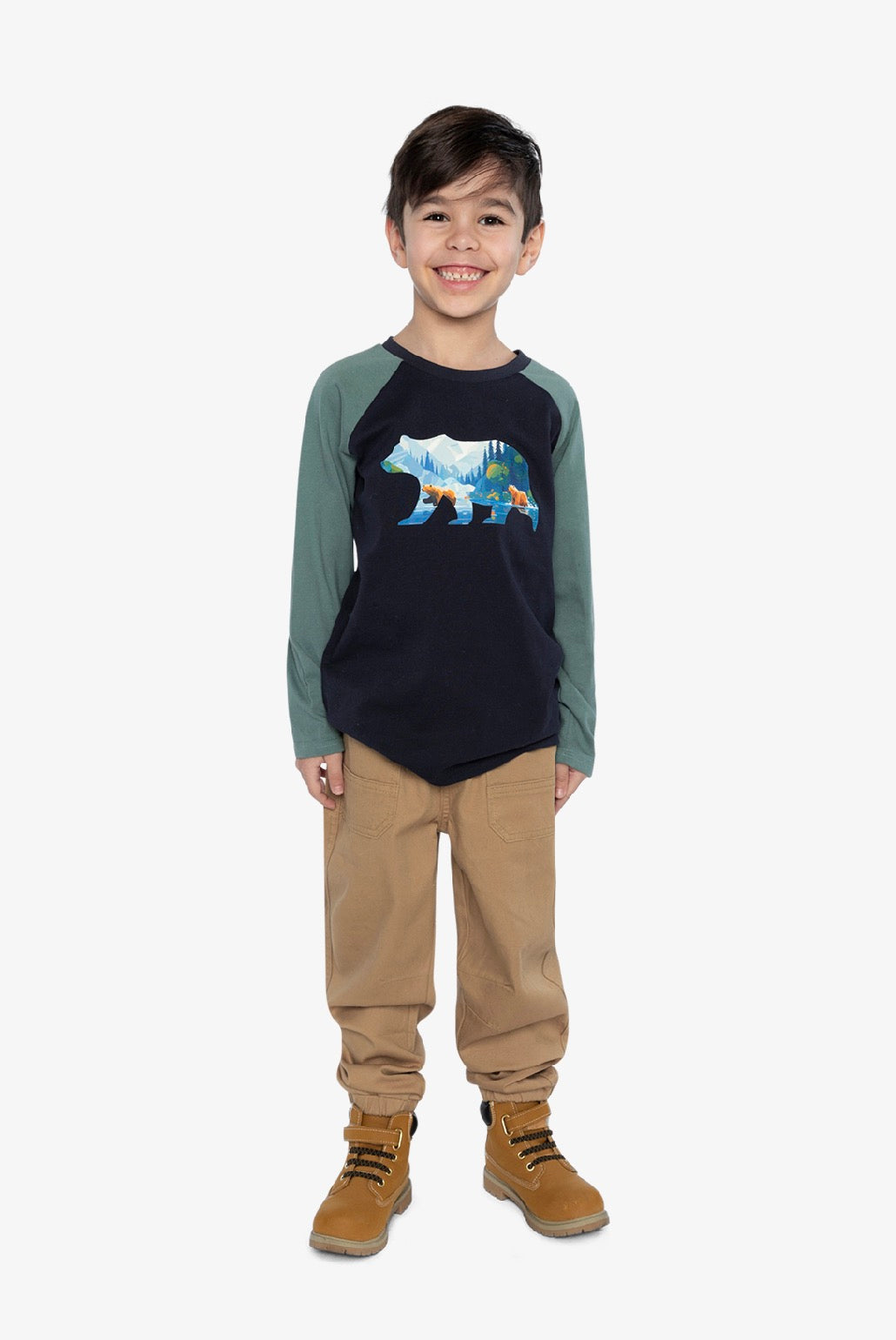Chandail raglan J20U69-04810B - B.O.Y.S. - 2 à 10 ans