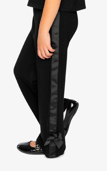 Pantalon jambes larges - J20H20-09990 - Caramel noir - 2 à 10 ans