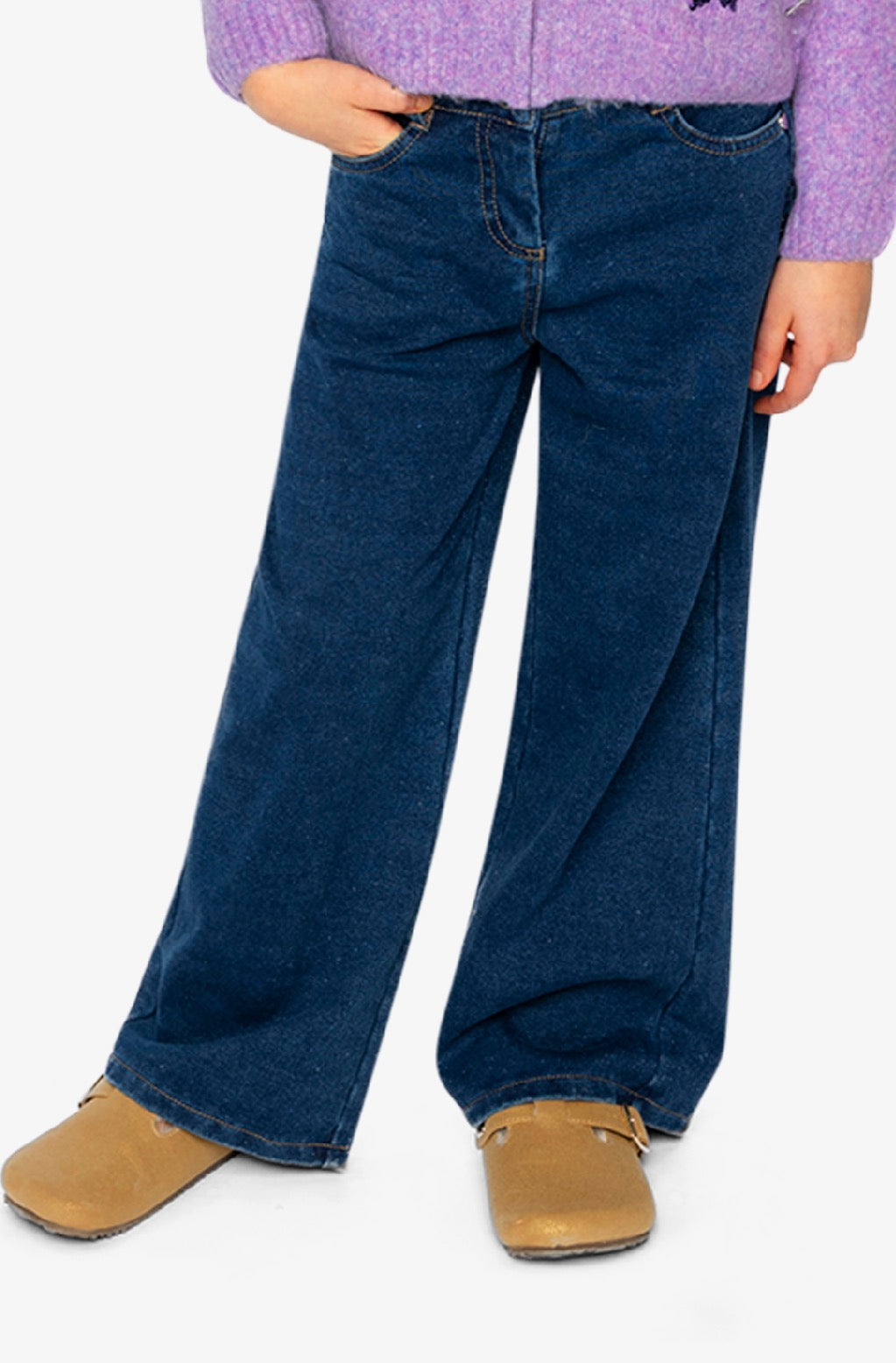 Jeans jambes larges - J20YG23-01230 - Les essentiels filles - 2 à 10 ans